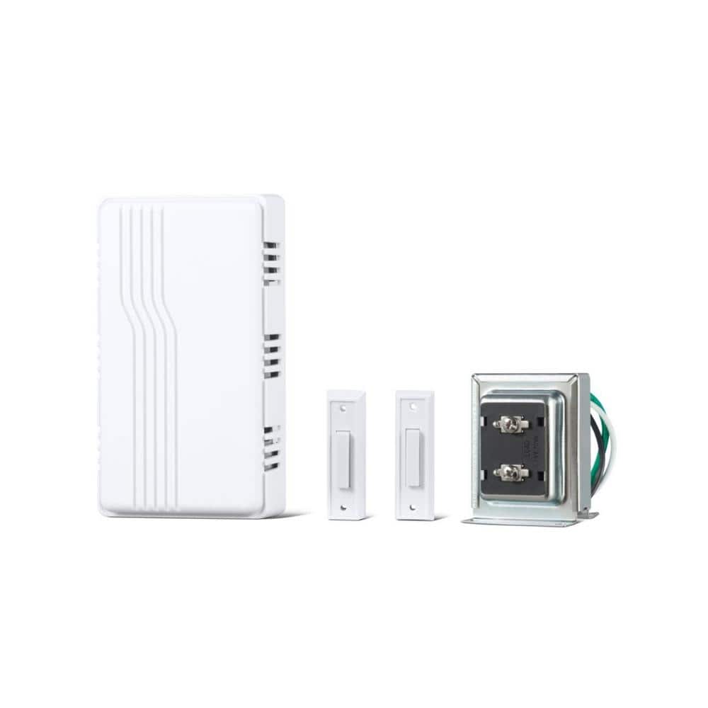 Defiant Wired Contractor Doorbell Kit with 2 Wired Push Buttons, White - Stu's Home Improvement Outlet