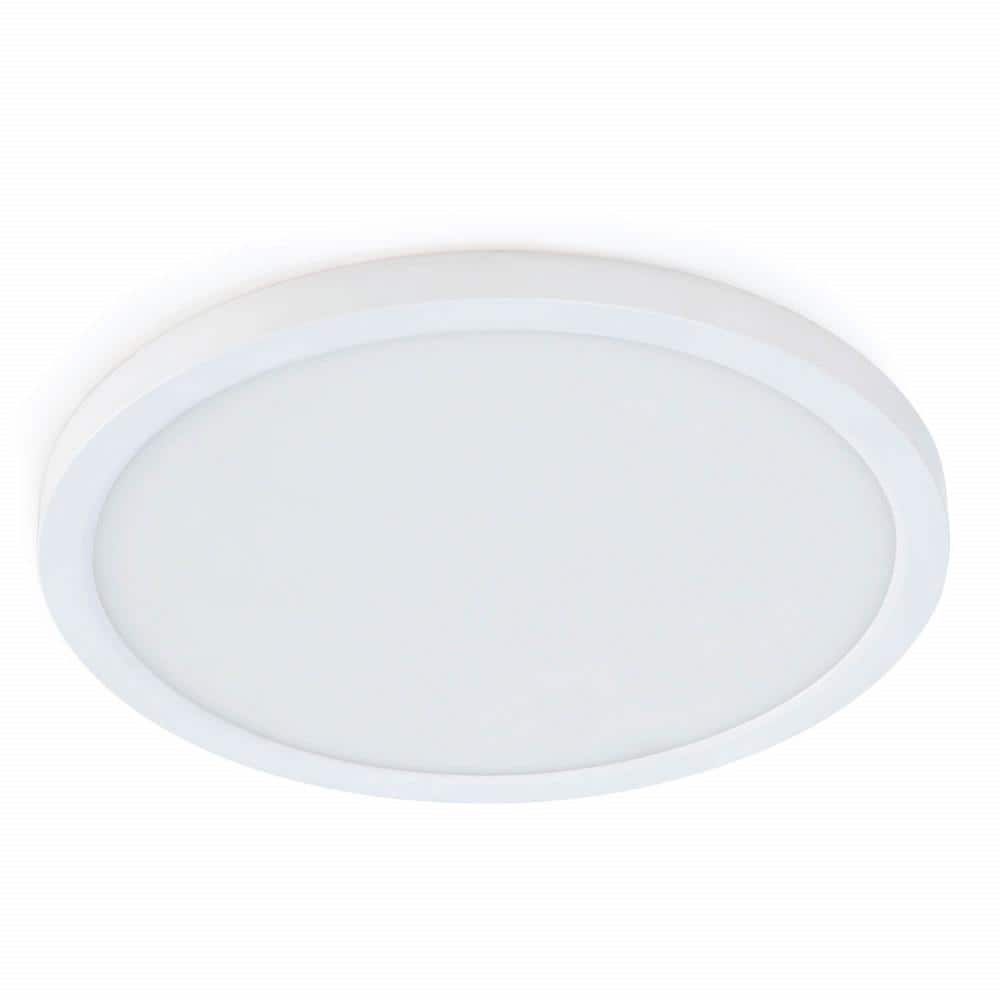 Feit Electric 10.5 - Watt Integrated LED Flush Mount 7.5 in. White Round Dimmable Flat Panel Ceiling with Color Change 5CCT - Stu's Home Improvement Outlet