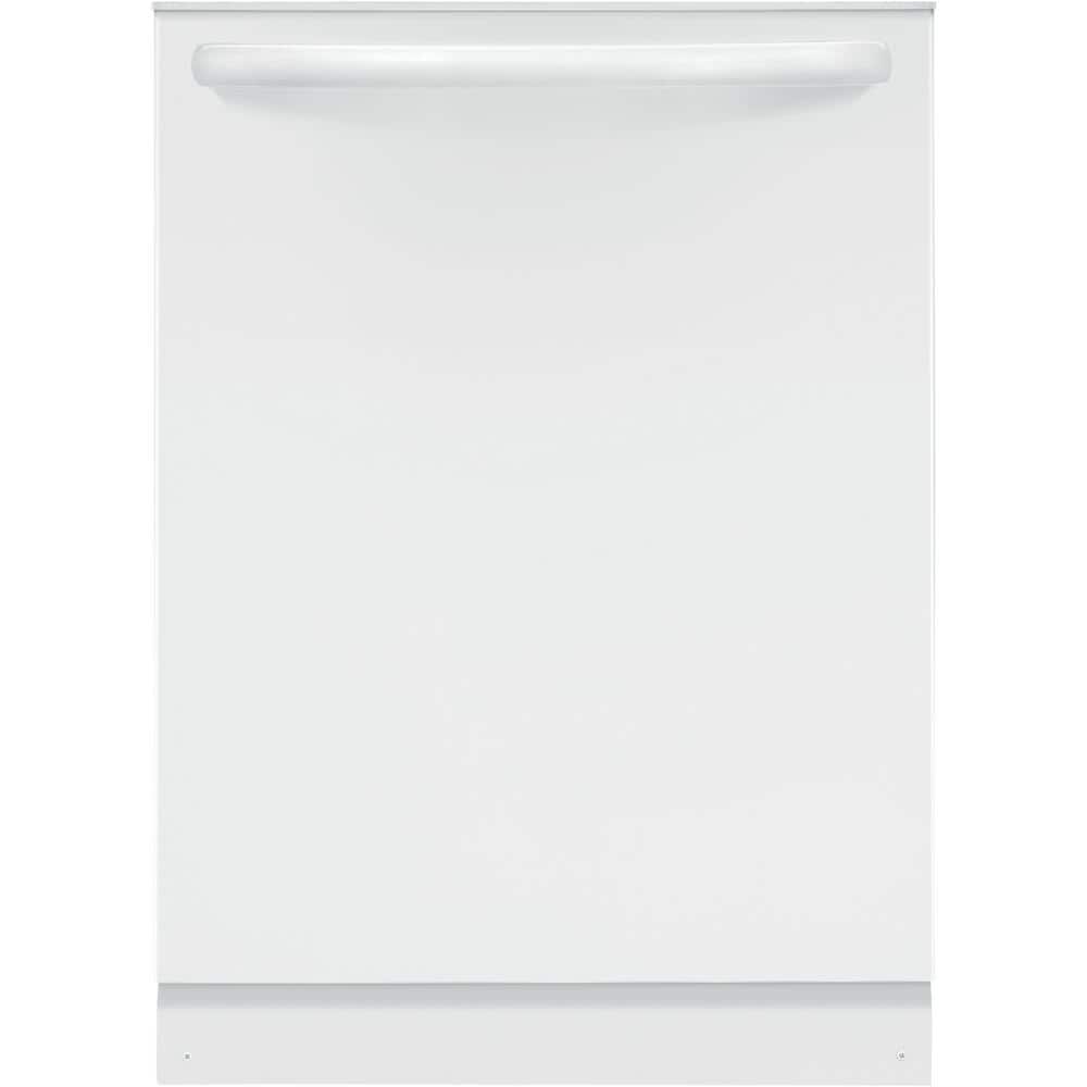 Frigidaire 24 in Top Control Built In Tall Tub Dishwasher with Plastic Tub in White with 4-cycles (FDPH4316AW)