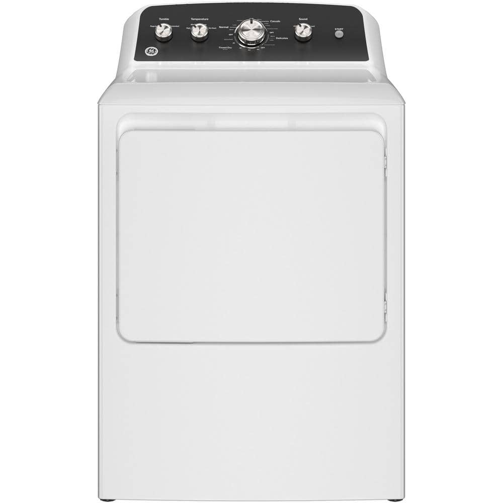GE 7.2 cu. ft. vented Gas Dryer in White with Auto Dry and Extended Tumble (GTD48GASWWB)
