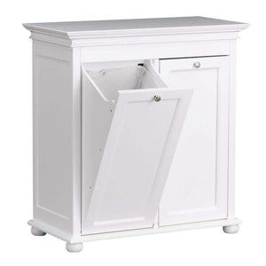 Hampton Harbor 35 in. Double Tilt - Out Hamper in White - Stu's Home Improvement Outlet