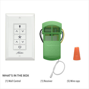 Hunter Universal Damp Rated Ceiling Fan Wall Remote Control White - Stu's Home Improvement Outlet
