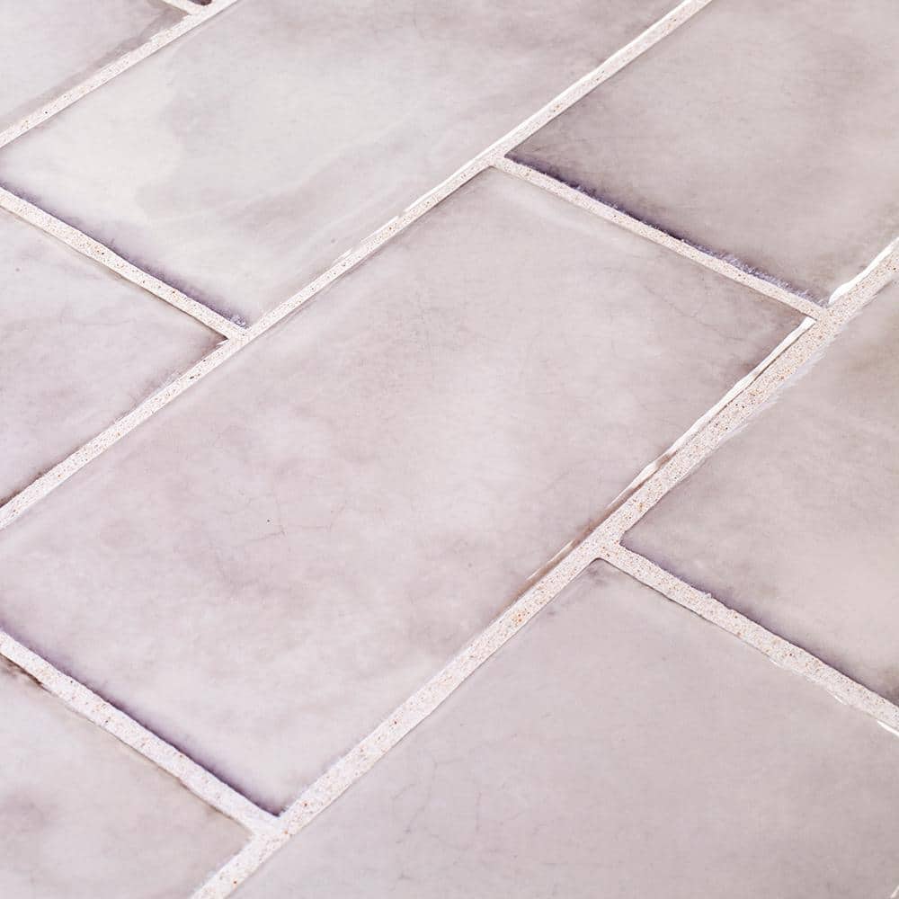 Jeffrey Court Blanco Rustico White 3 in. x 6 in. Glossy Ceramic Wall Tile (5.38 sq. ft./Case)