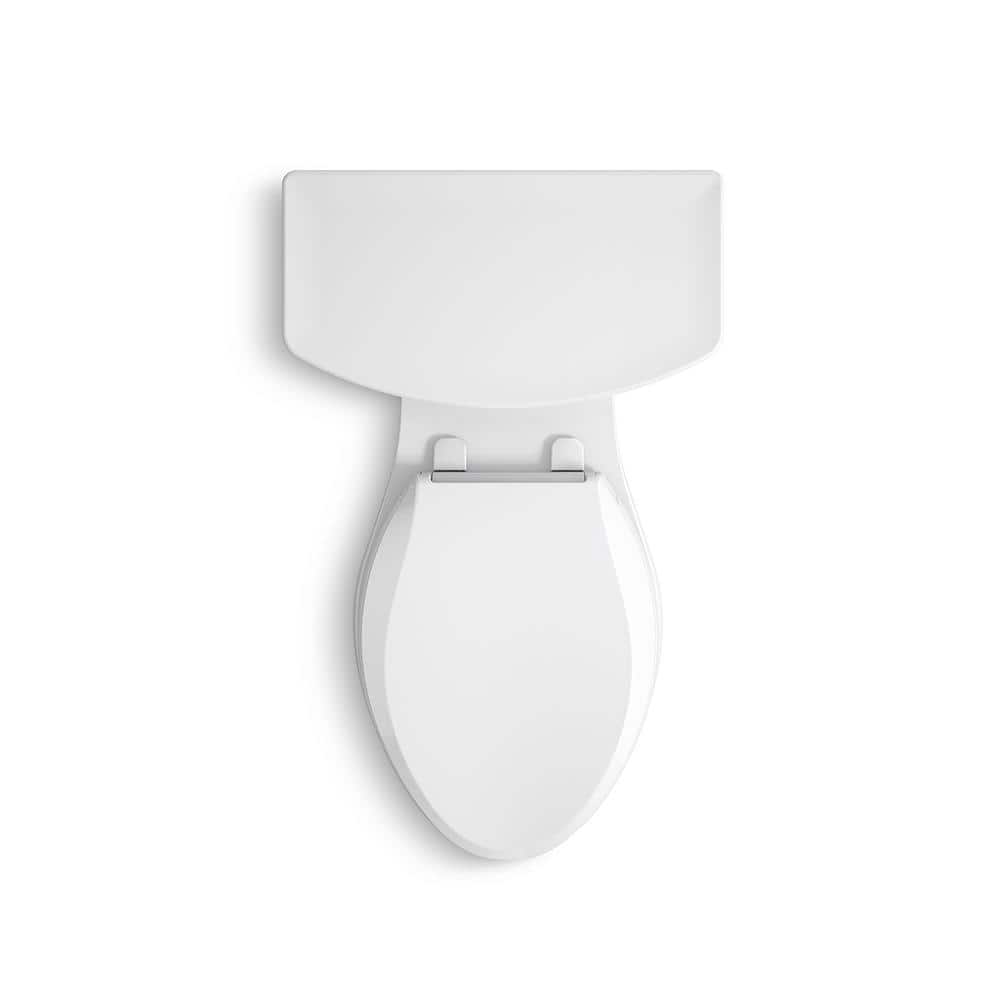 Cachet Antimicrobial Elongated Closed Front Toilet Seat in White