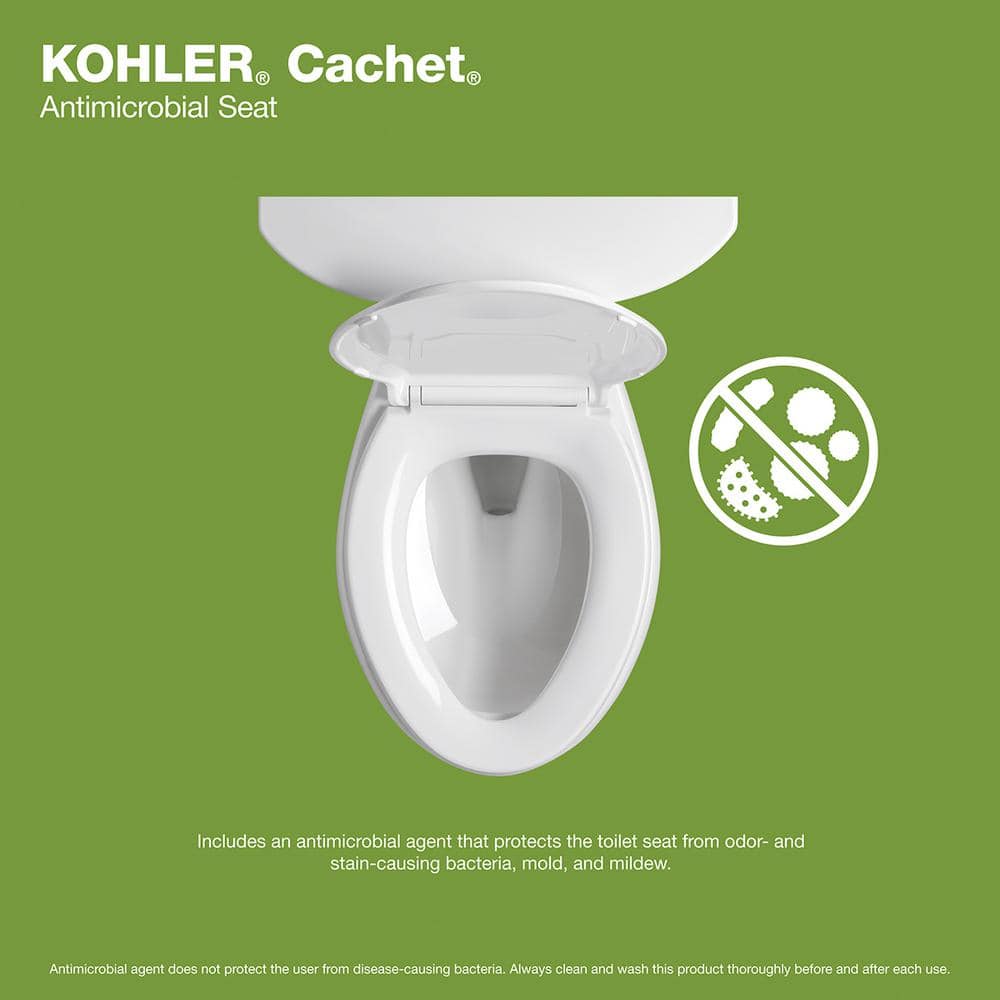 Cachet Round Soft Close Toilet Seat, White