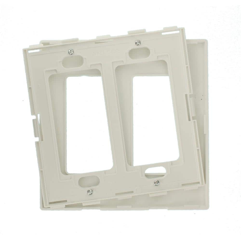 White 2-Gang Decorator/Rocker Wall Plate (1-Pack)