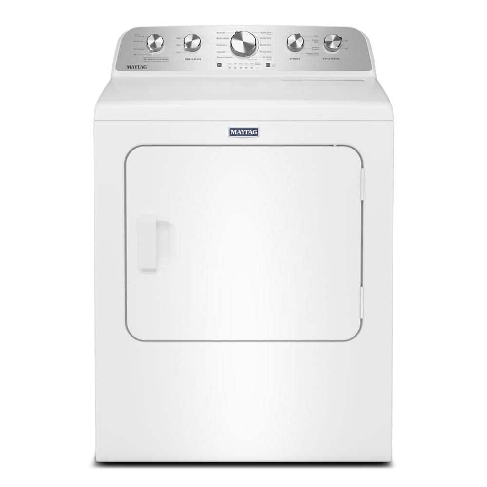 Maytag 7.0 cu. ft. vented Electric Dryer in White with Pet Pro Option (MED5605RW)