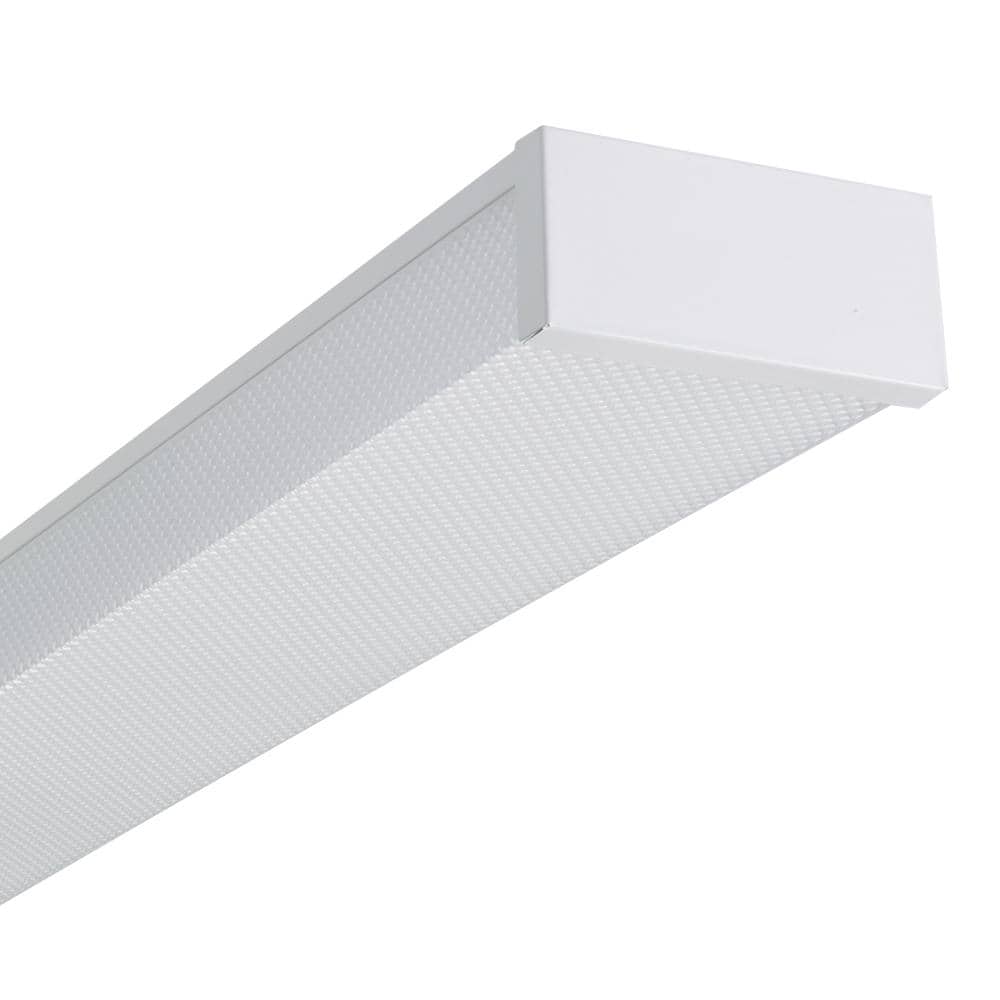 WP 4 ft. 4000-Lumens 4000K Cool White 120-Volt White Integrated LED Wraparound Light