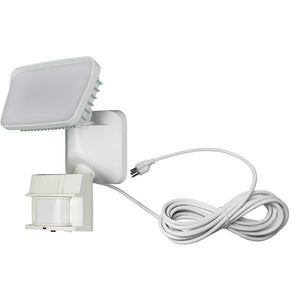 180 - Degree White Motion Activated Outdoor Integrated LED Portable Plug - In Security Spot Light - Stu's Home Improvement Outlet