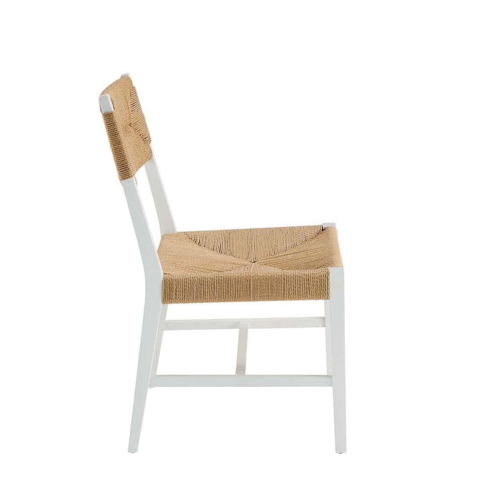 Bodie White Natural Wood Dining Chair - Stu's Home Improvement Outlet