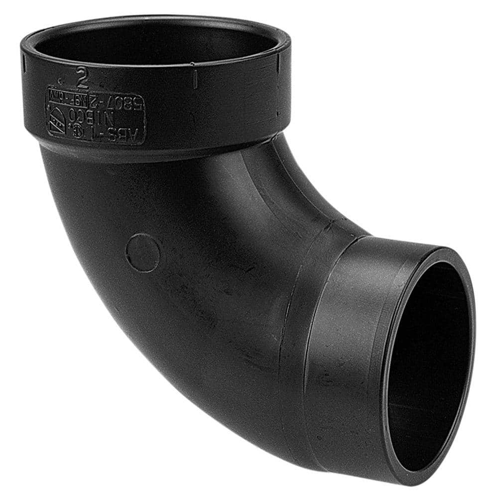 1-1/2 in. ABS DWV 90-Degree Spigot x Hub Street Elbow