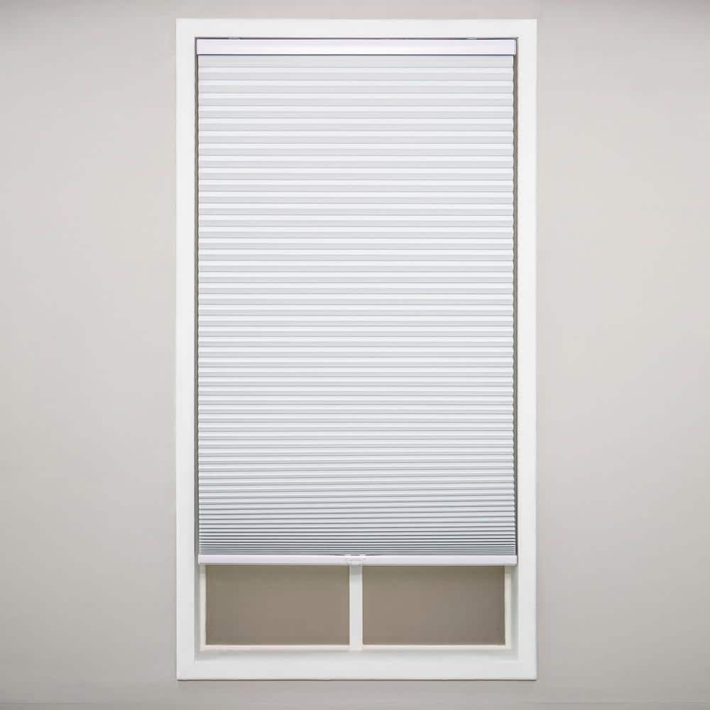 White Cordless Blackout Polyester Cellular Shades - 36 in. W x 64 in. L