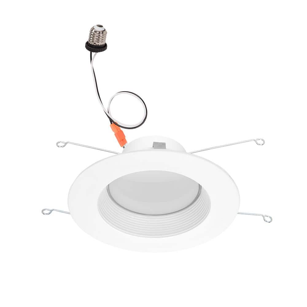 5 in/6 in. Deep Baffle Retrofit with Extra Black Baffle, Lumen Select Adjustable CCT Integrated LED Recessed Light Trim - Stu's Home Improvement Outlet