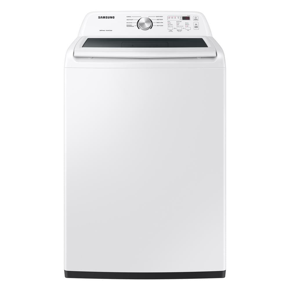 Samsung 4.4 cu. ft. Top Load Washer with Agitator and Vibration Reduction in White (WA44A3205AW)