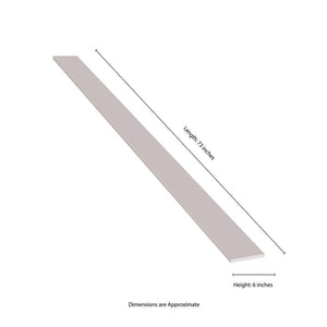 MSI Single Beveled Specialty 6 in. x 73 in. Polished Engineered White Marble Look Threshold Tile (6.09 ln. ft./Each) - Stu's Home Improvement Outlet