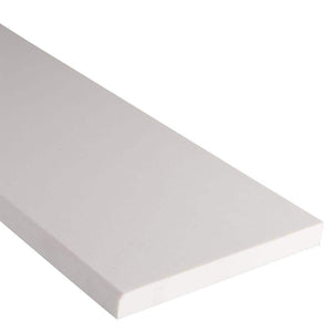 MSI Single Beveled Specialty 6 in. x 73 in. Polished Engineered White Marble Look Threshold Tile (6.09 ln. ft./Each) - Stu's Home Improvement Outlet