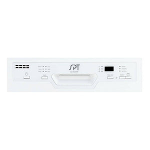 SPT 18 in. White Front Control Smart Dishwasher, 120 - volt Stainless Steel Tub - Stu's Home Improvement Outlet