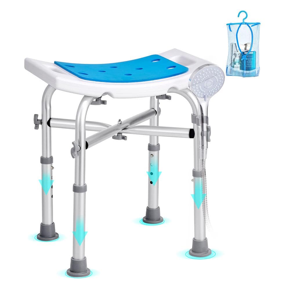 VEVOR EVA Shower Chair Walk in Shower Seat with Crossbar Support Non-Slip for Elderly Adults Handicap 500 lbs. 2025 update