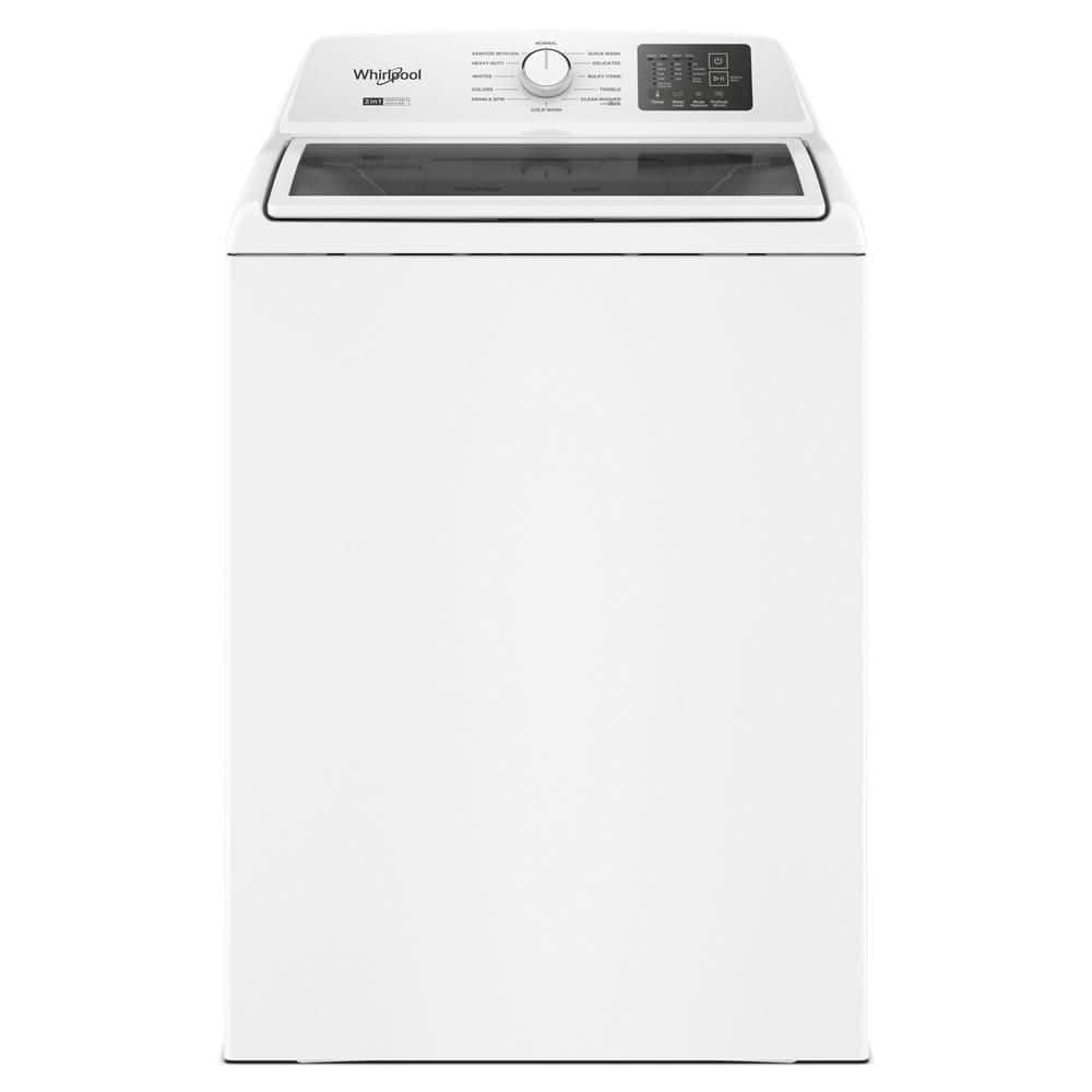 Whirlpool 4.3 cu. ft. Top Load Washer in White with 2 - in - 1 Removable Agitator and Soft Close Glass Lid (wtw4307sw) - Stu's Home Improvement Outlet