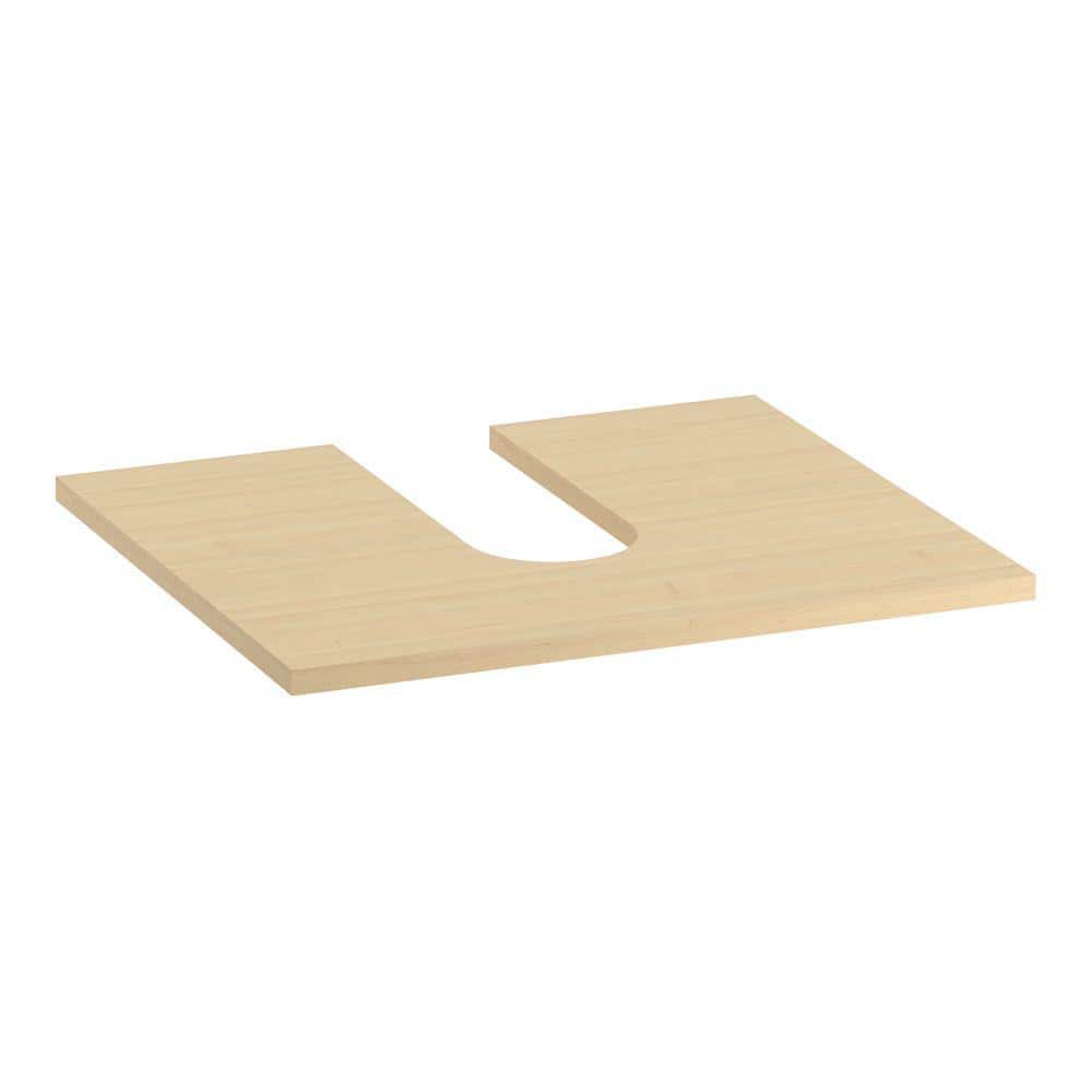 18 in. Adjustable Shelf for 30 in. Tailored Vanities with 1 Door and 3 Drawers in Natural Maple