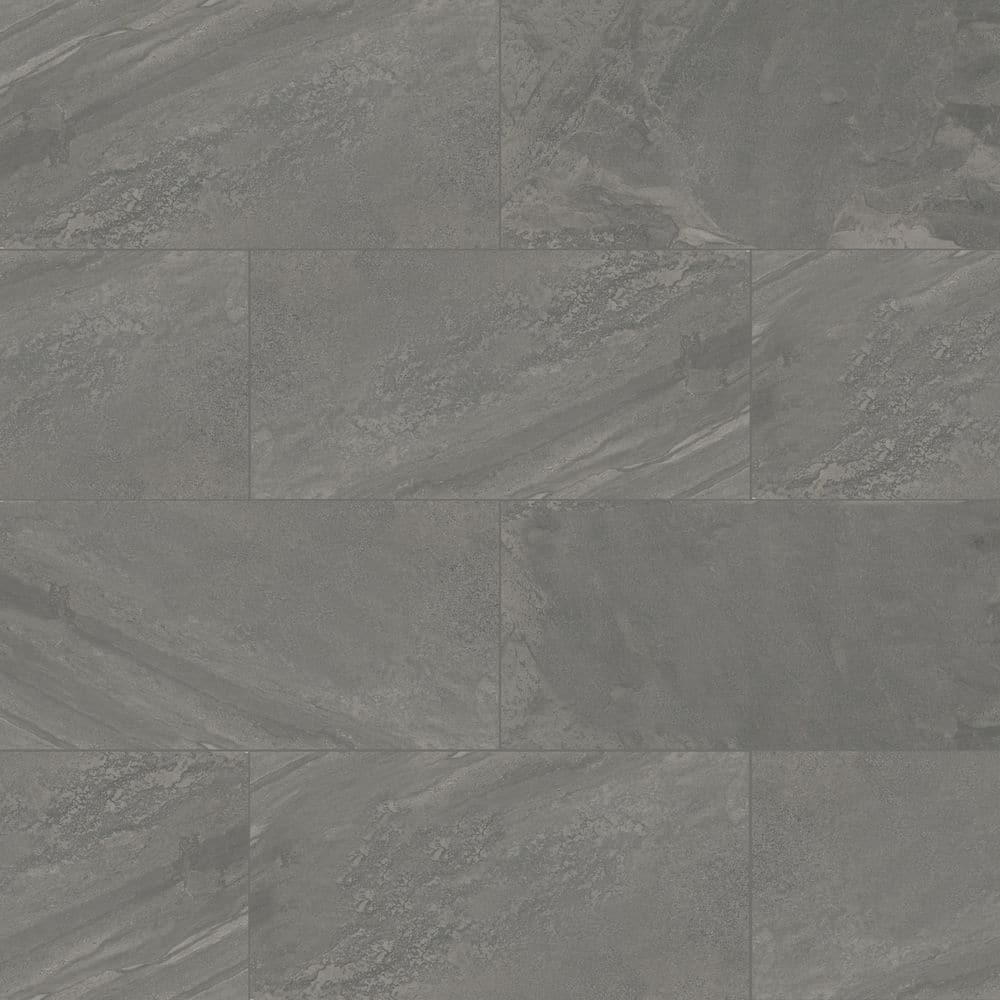 MSI Yardan Graphite 24 in. x 48 in. Matte Porcelain Stone Look Floor and Wall Tile (15.32 sq. ft./Case)