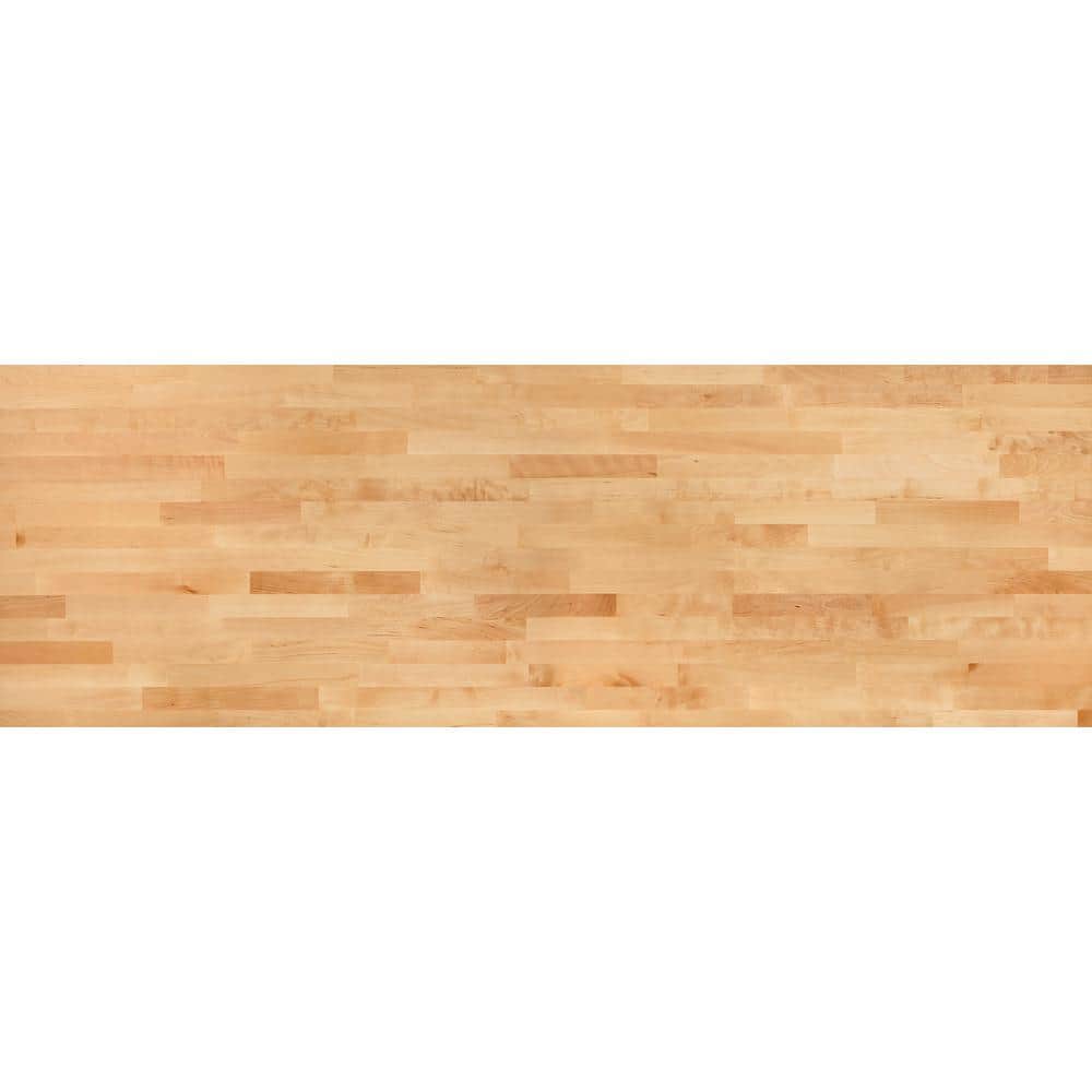 5 ft. L x 30 in. D Finished Engineered Birch Butcher Block Desktop Countertop
