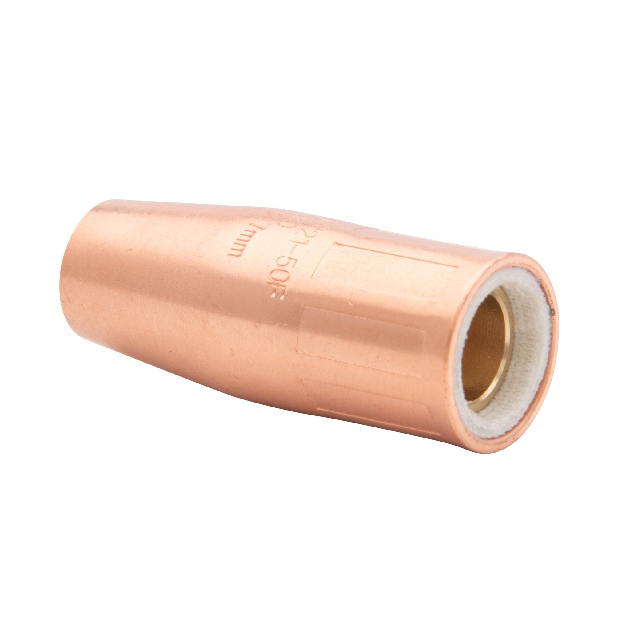 Lincoln Electric Tweco Style MIG Nozzle, Bronze, Gas Diffuser/Contact Tip Holder Protection, Shielding Gas Directing, Welding Nozzle - Stu's Home Improvement Outlet