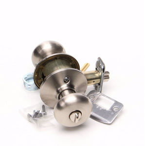 Schlage Plymouth Satin Nickel Exterior Keyed Entry Door Knob - Stu's Home Improvement Outlet