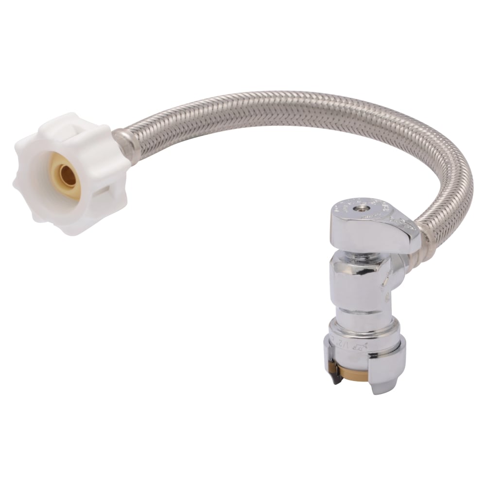 SharkBite Universal x 7/8-in Ballcock Thread x 12-in Braided Stainless Steel Flexible Toilet Supply Line