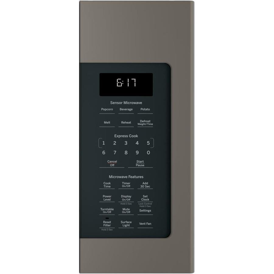 GE 1.7-cu ft Over-the-Range Microwave with Sensor Cooking (Slate)
