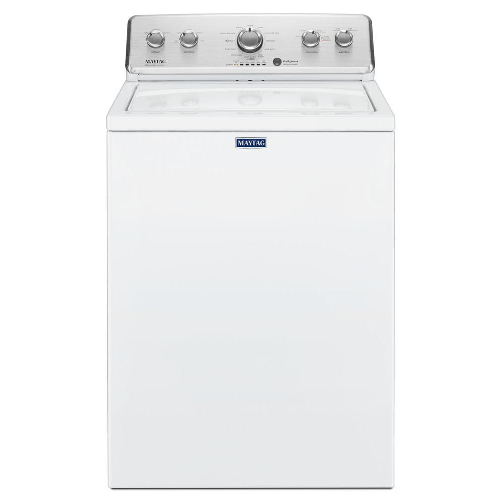 Refurbished Maytag 3.8-cu ft High Efficiency Agitator Top-Load Washer (White) (MVWC465HW)