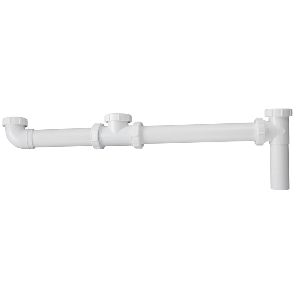 Keeney 1-1/2-in Plastic Slip Joint Triple Bowl End Outlet Continuous Waste