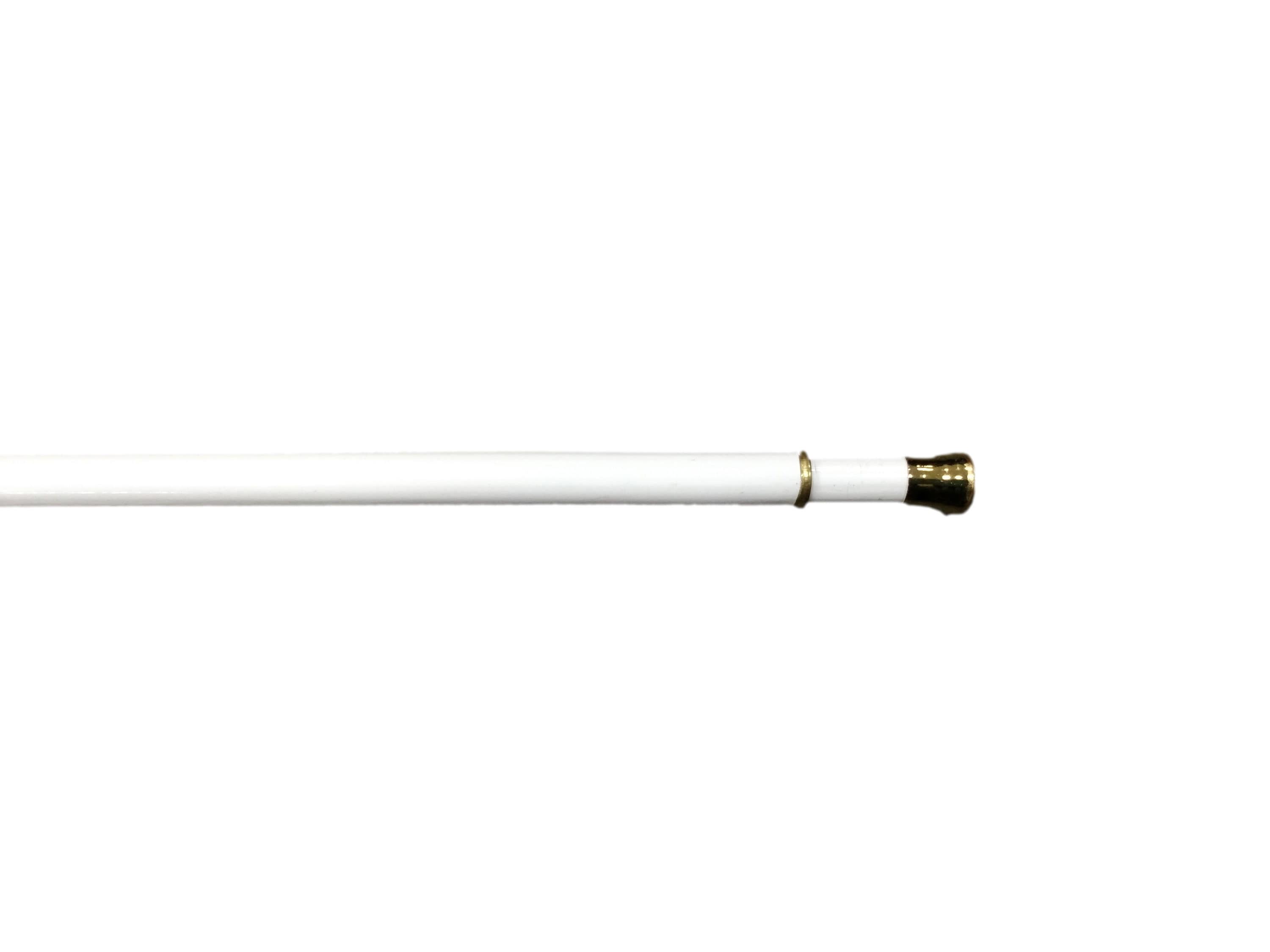 Project Source 28-in to 48-in White Steel Sash Rod with Finials