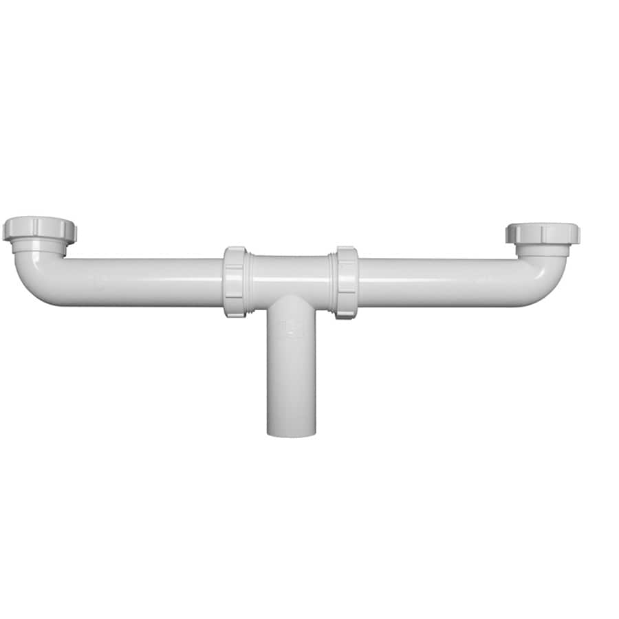 Keeney 1-1/2-in Plastic Slip Joint Center Outlet Continuous Waste