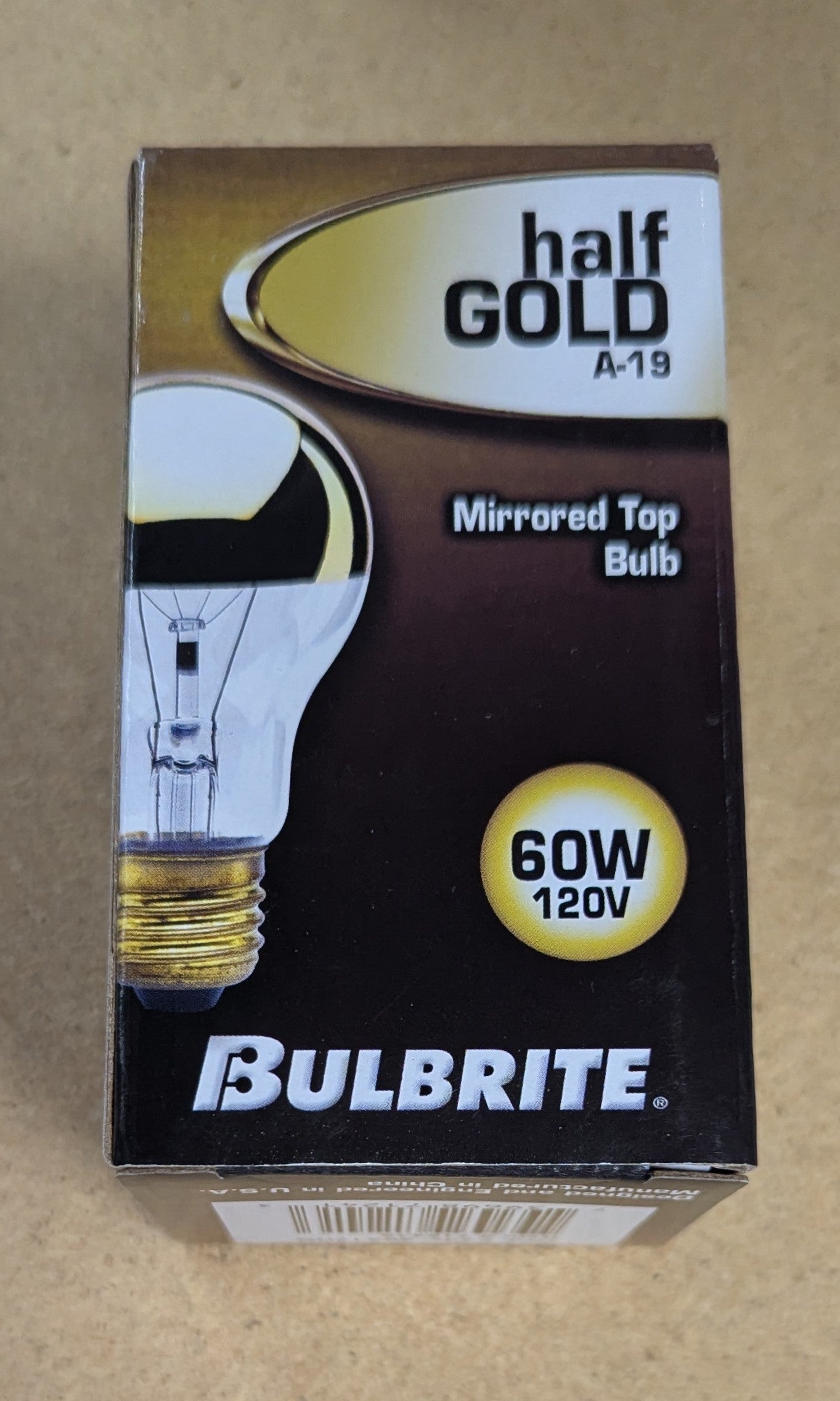 Bulbrite 60A19HG 60-Watt A19 Bulb