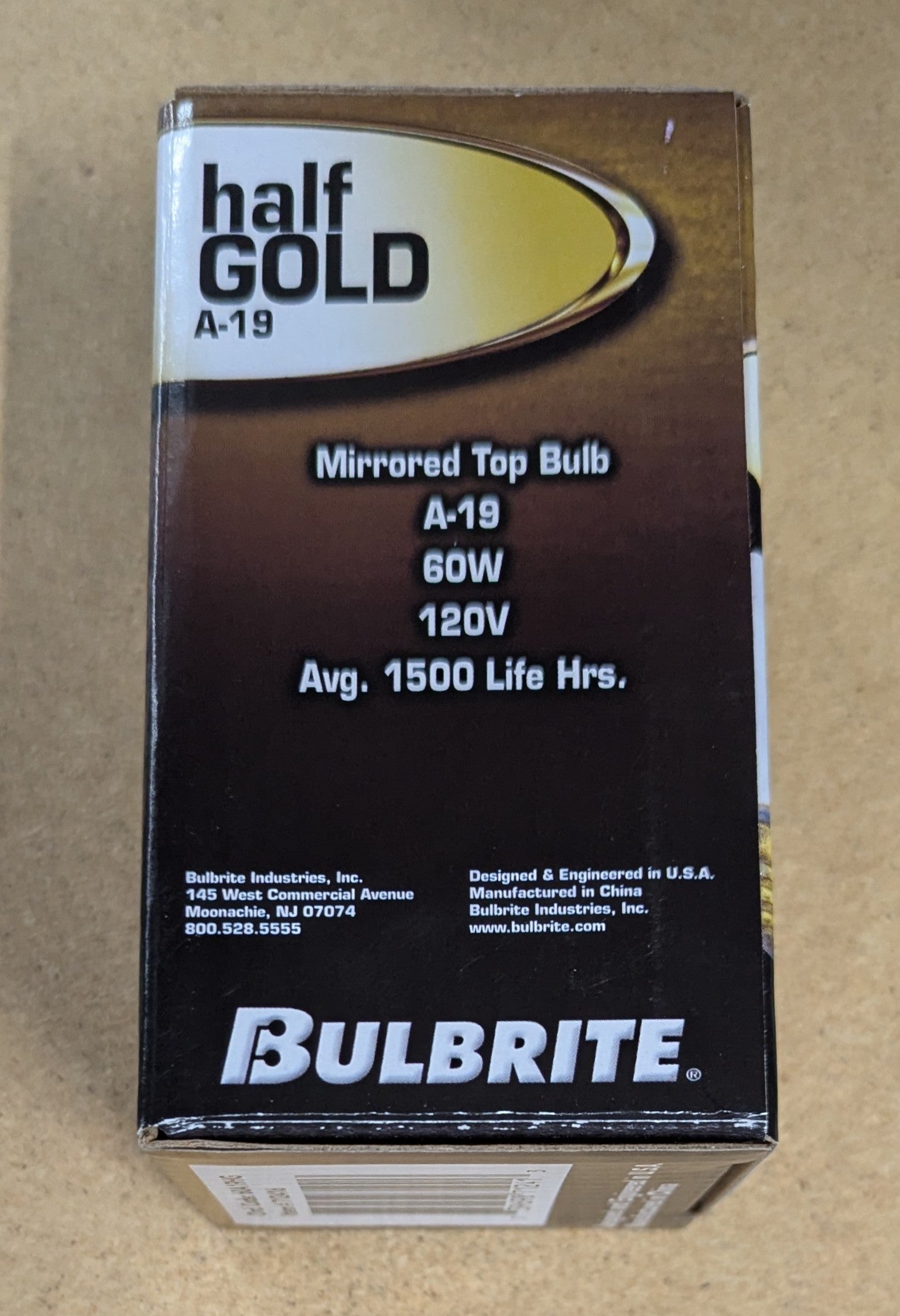 Bulbrite 60A19HG 60-Watt A19 Bulb