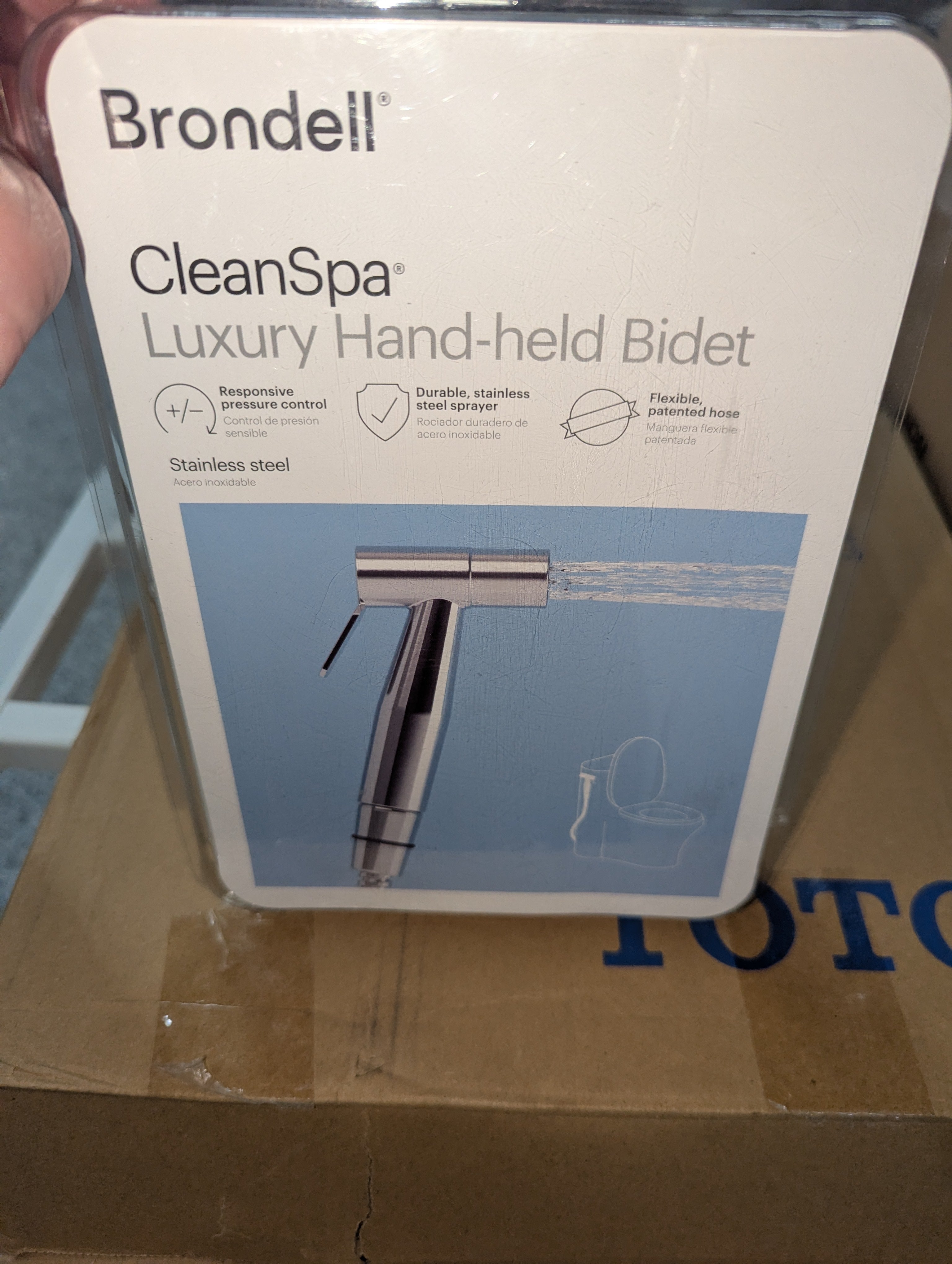 CleanSpa Luxury Handheld Bidet in Silver