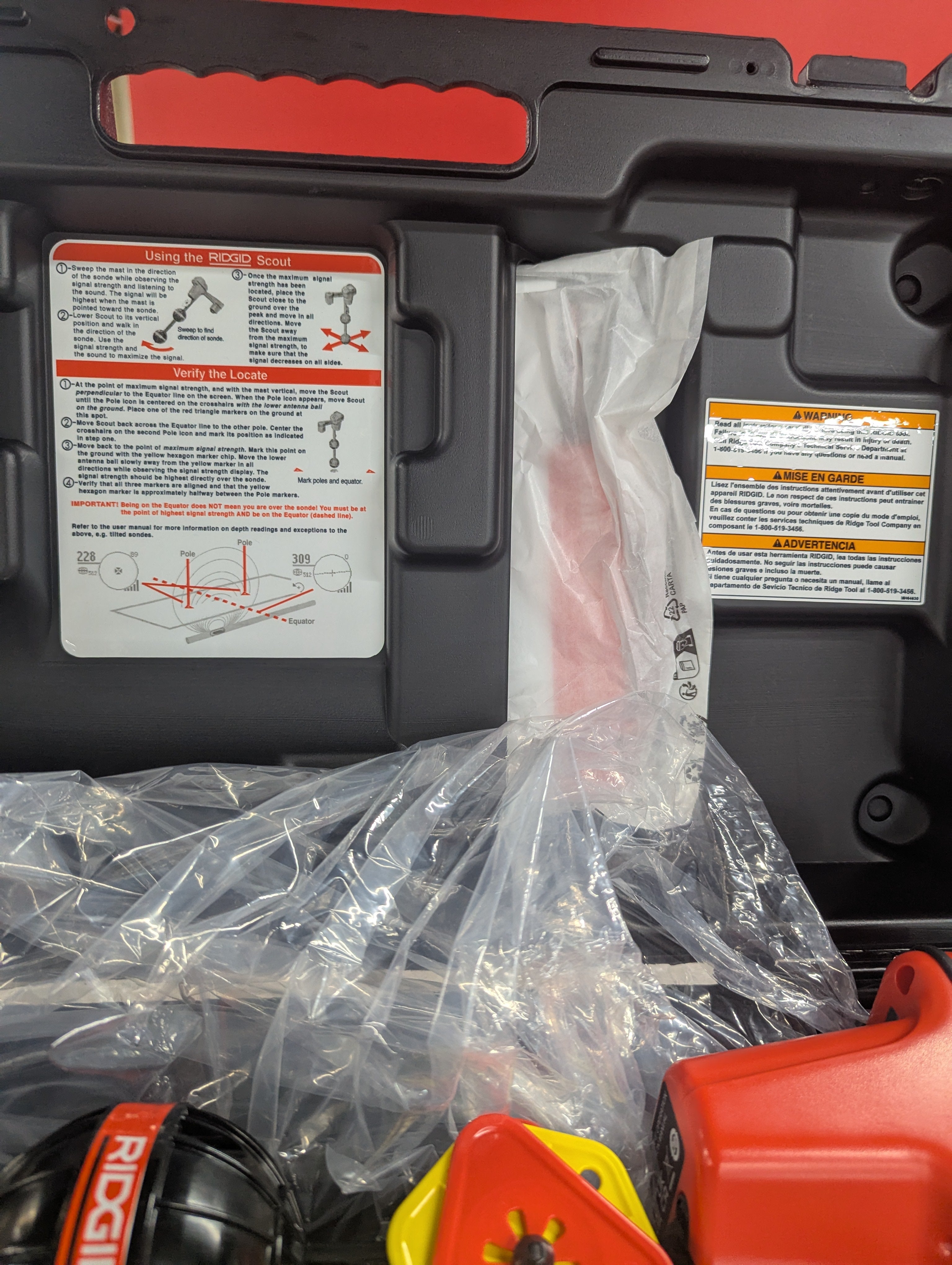 NaviTrack Scout Underground Sonde and Cable Locator, Multidirectional Locating Device, Battery Operated or Rechargeable