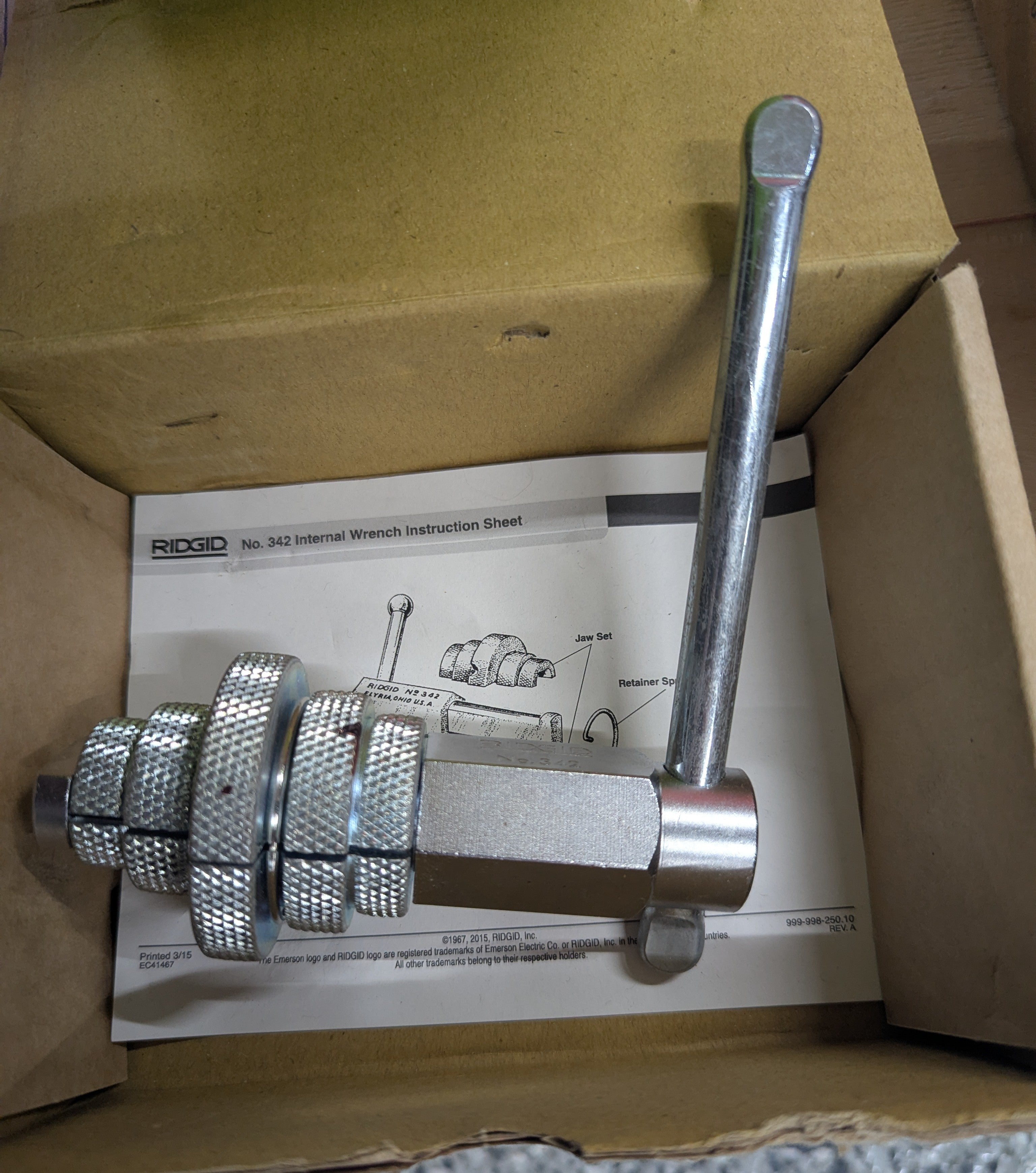 2 in. Internal Wrench for Closet Spuds, Bath, Basin/Sink Strainers or Install/Extracting 1 - 2 in. Nipples