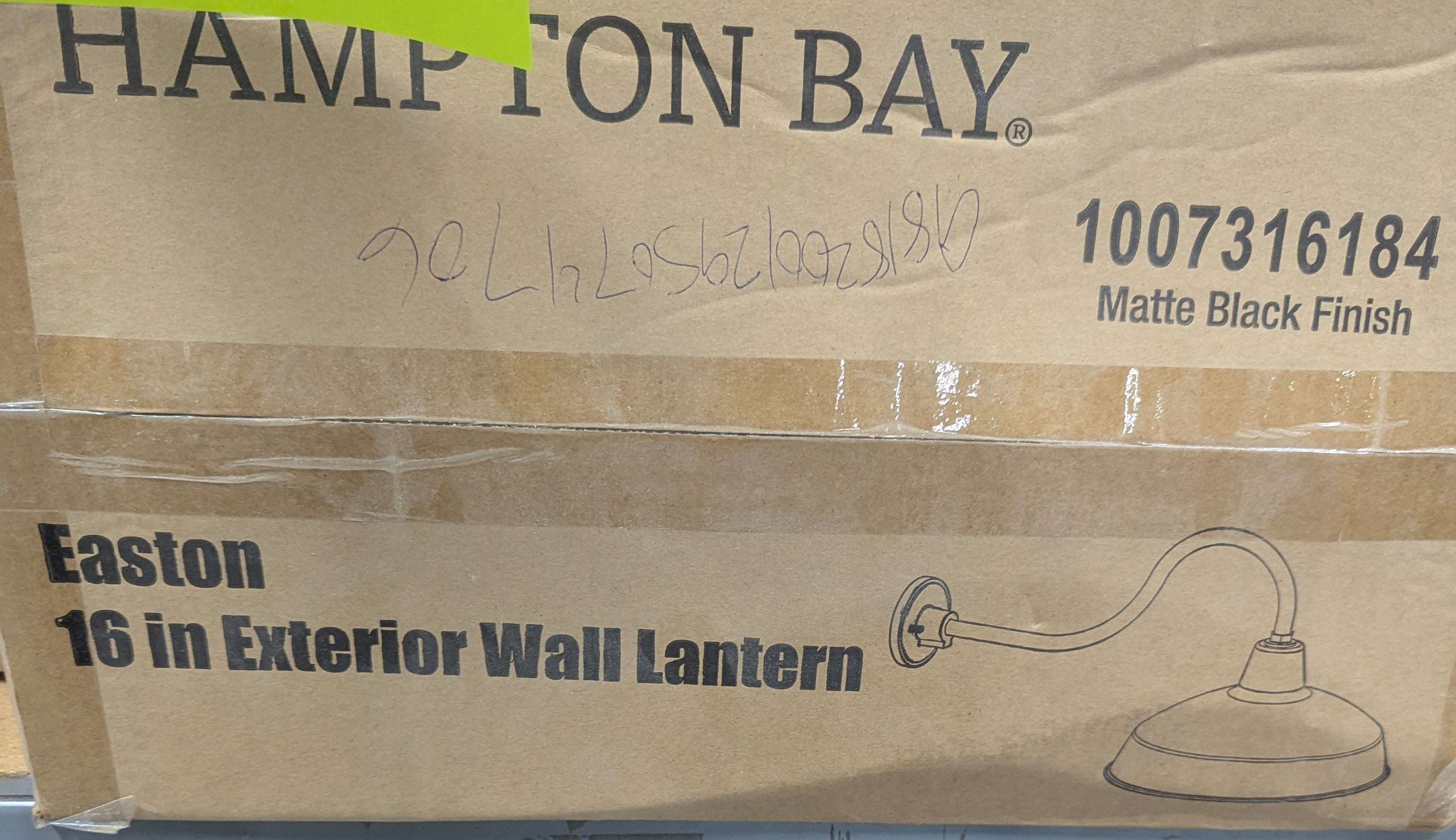 Easton 1-Light Matte Black Barn Outdoor Wall Lantern Sconce with Metal Shade