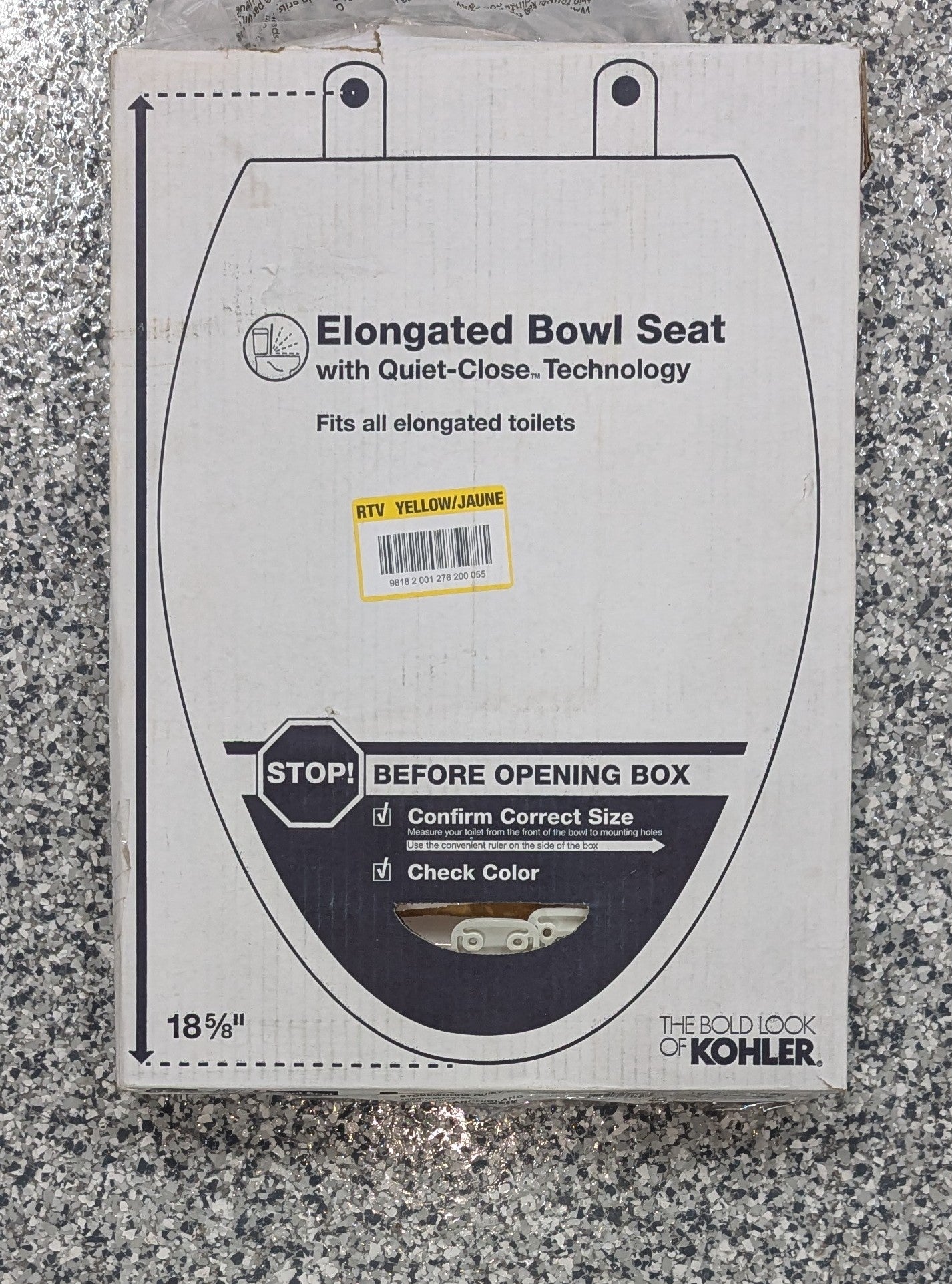 KOHLER Stonewood Elongated Toilet Seat White