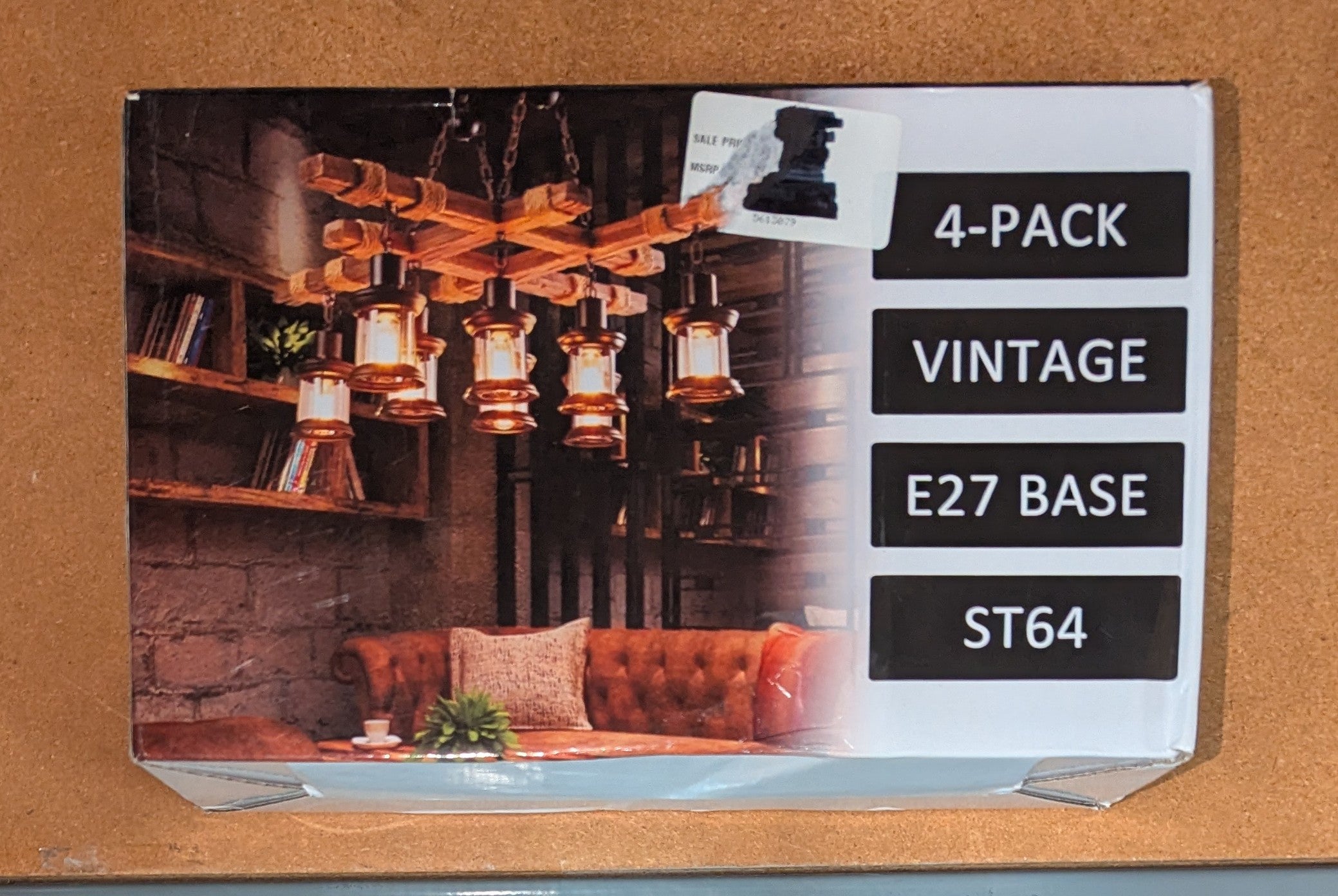 80-Watt Equivalent ST64 Vintage Edison LED Light Bulb in 4000K Neutral Daylight White for Ceiling Light (4-Pack)