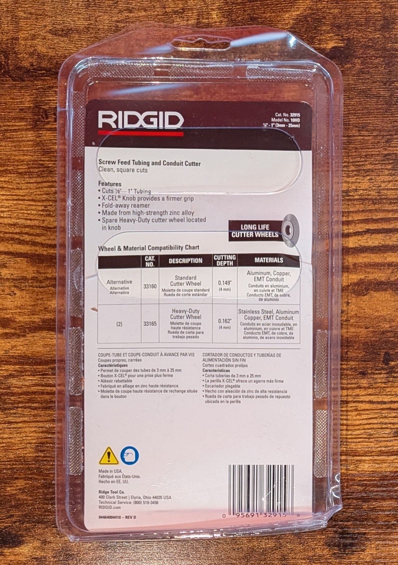 1/8 in. to 1 in. Model #10 Screw Feed Copper Pipe and Aluminum Tubing Cutter with Fold Away Reamer and Spare Wheel