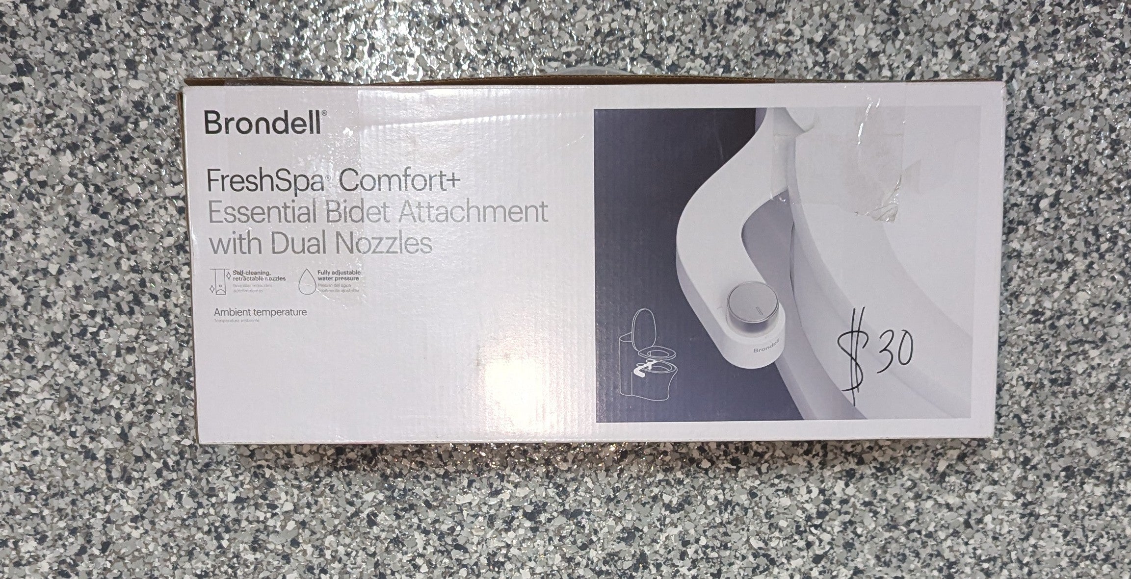 Brondell FreshSpa Comfort+ Non-Electric Bidet