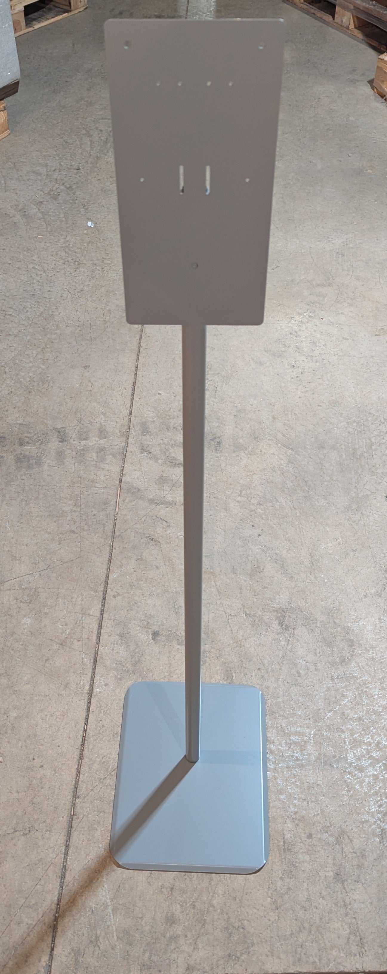 HON Hand Sanitizer Station Stand 54" Height Silver STANDP8T