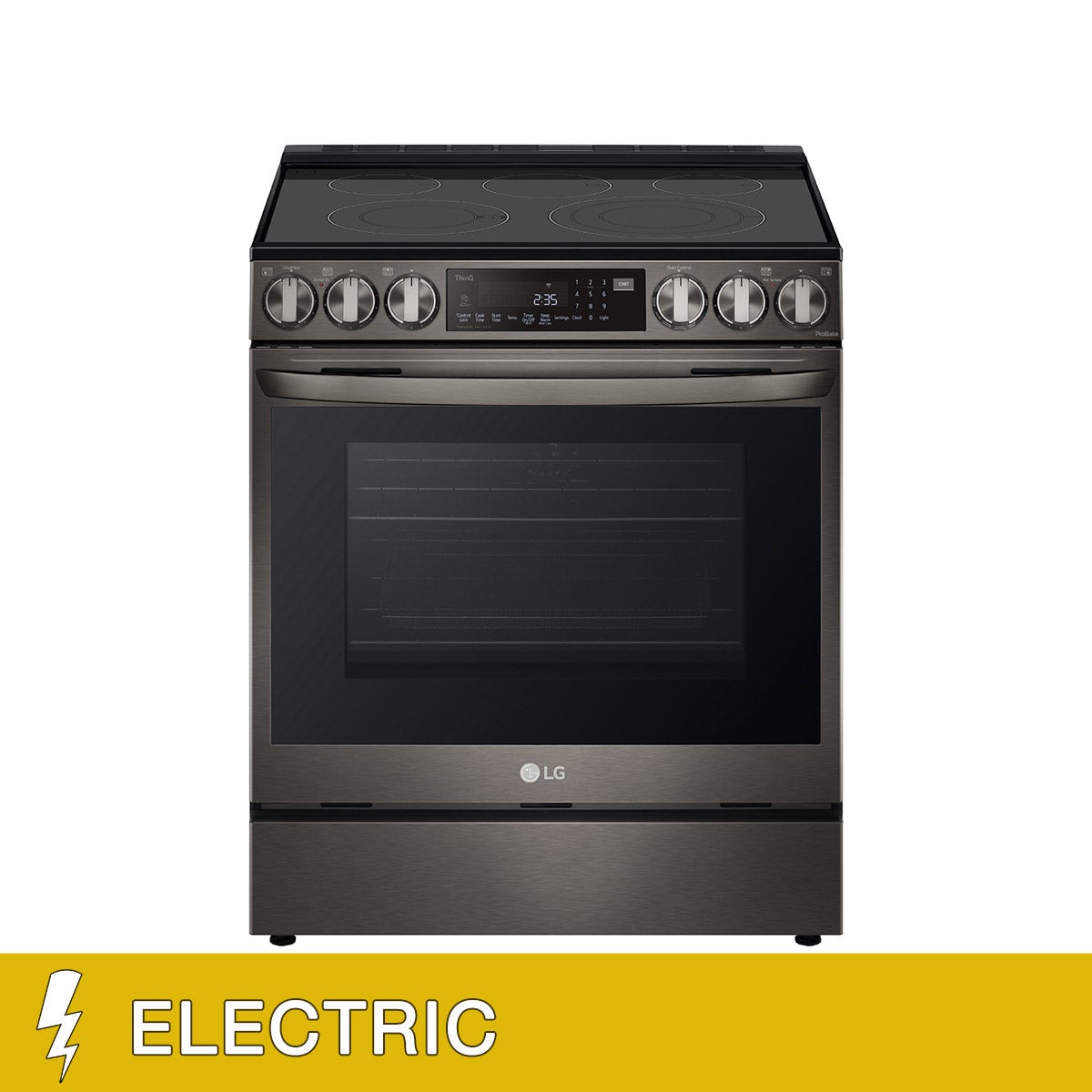 LG 6.3 cu. ft. Smart Wi-Fi Enabled InstaView ELECTRIC Slide-In Range with ProBake Convection and Air Fry