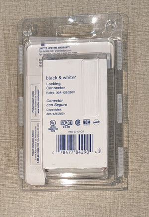 Leviton Commercial Nylon Curved Blade/Ground Locking Connector L14 - 30R 3 Pole 4 Wire - Stu's Home Improvement Outlet