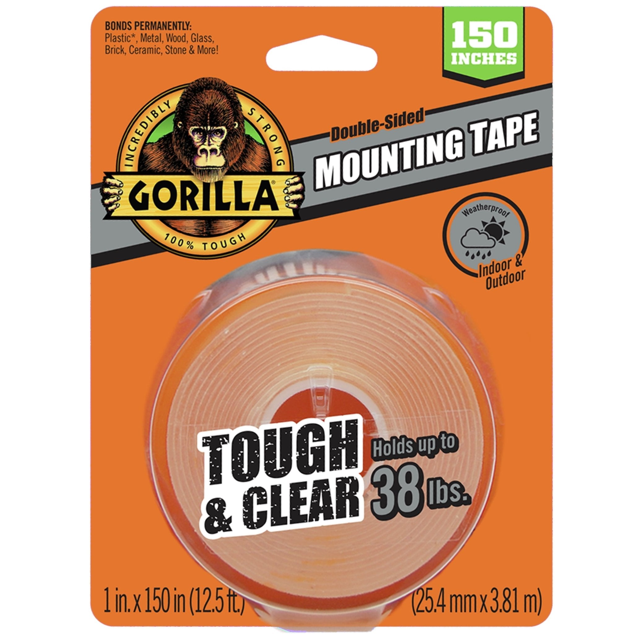 Gorilla Glue Gorilla Tough & Clear Mounting Tape - 1 - Stu's Home Improvement Outlet