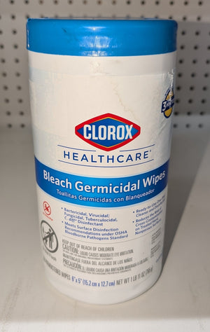 6 in. x 5 in. Unscented Bleach Germicidal Disinfecting Wipes, Canister (150 - Count) - Stu's Home Improvement Outlet