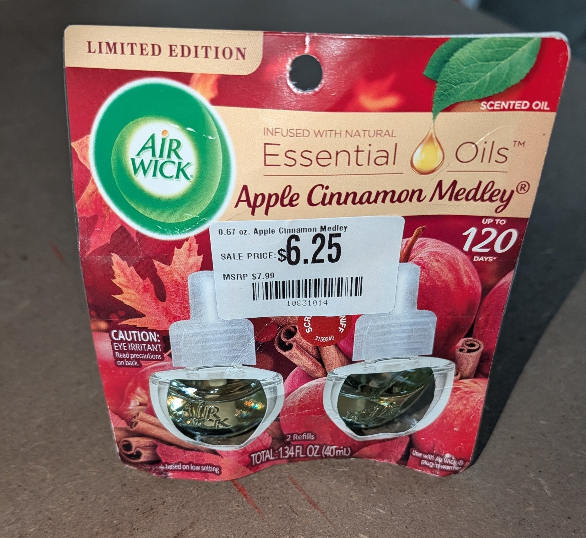 0.67 oz. Apple Cinnamon Medley Scented Oil Refill (2 - Pack) - Stu's Home Improvement Outlet